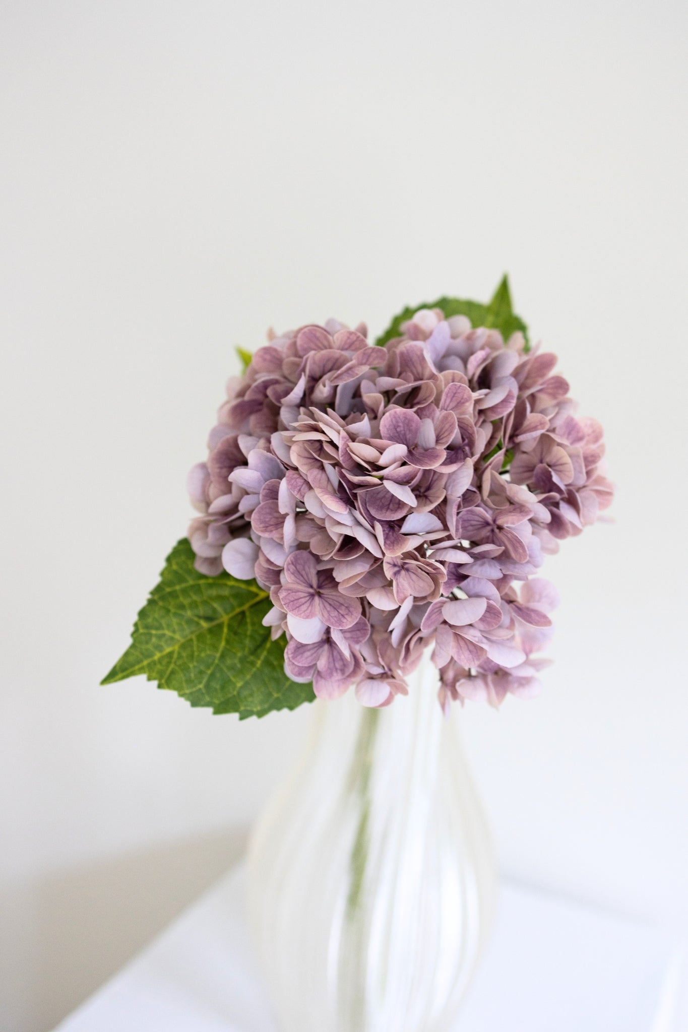 Kunstig hortensia - lyselilla